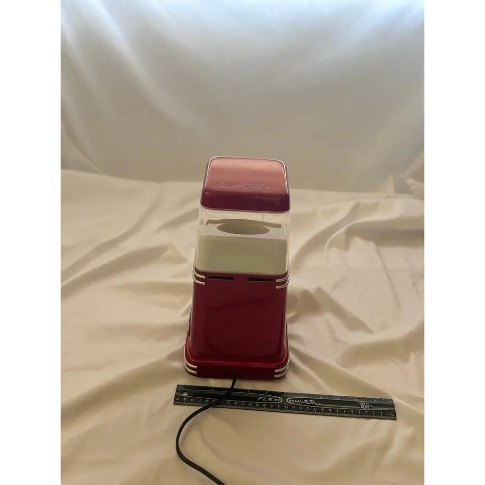 Nostalgia Electrics Mini Retro Popcorn Maker RHP310 Red Hot Air Popper 1950s